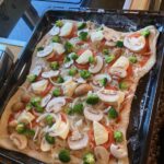 Pizza mit Mozzarella