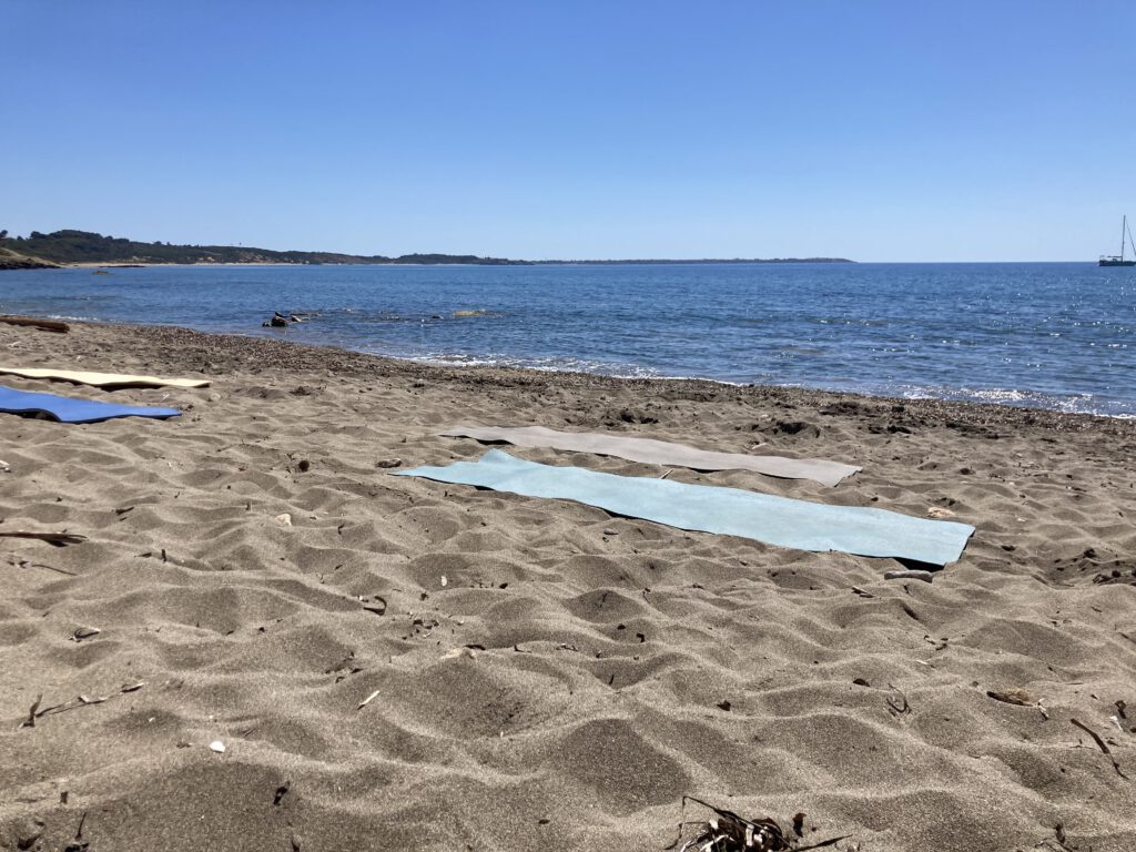 Yoga am Ionischen Meer - also im Mittelmeer in Italien