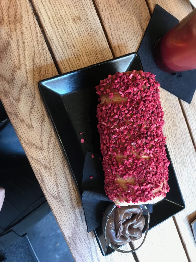 Baumstriezel - mit Himbeeren