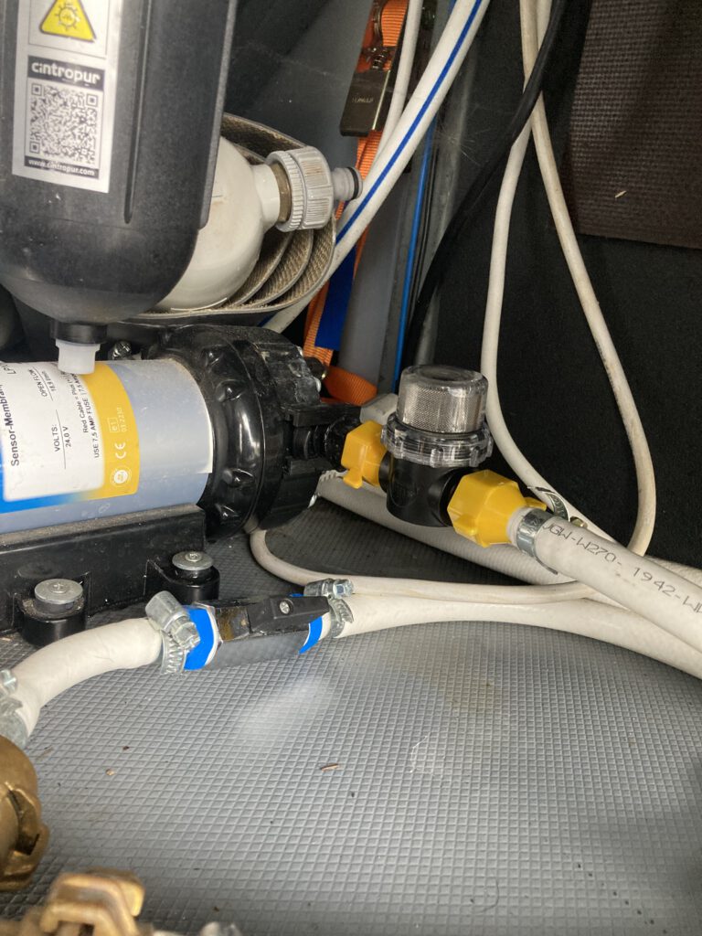 Neuer Filter im eingebauten Zustand