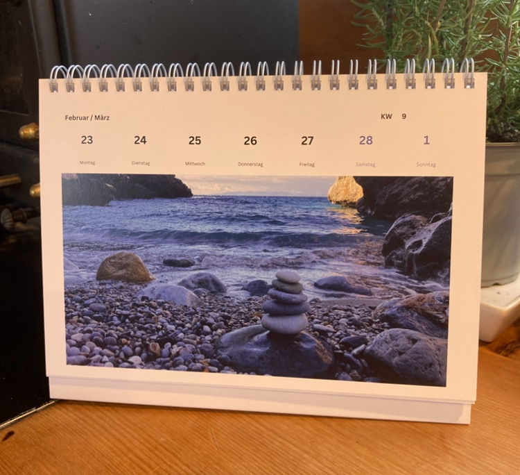 Südlicht - Wochenkalender 2026 - Aufstellkalender