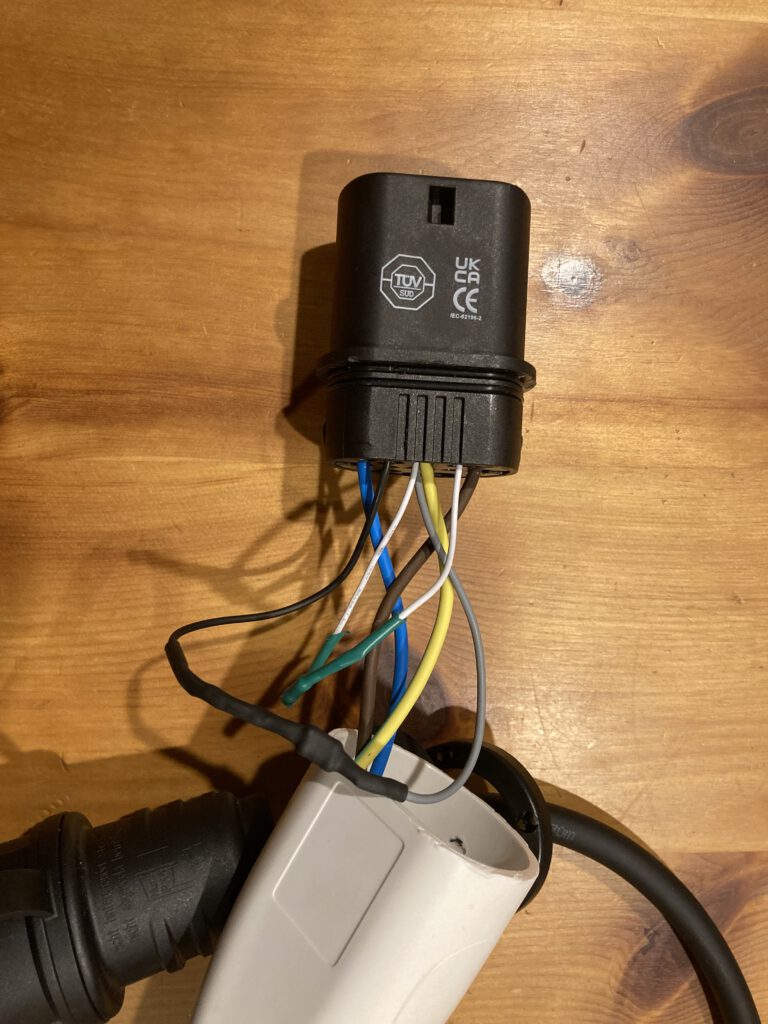 Umbau unsers Typ 2 zu Schuko/CEE Ladekabel Adapter mit CPP Elektronik