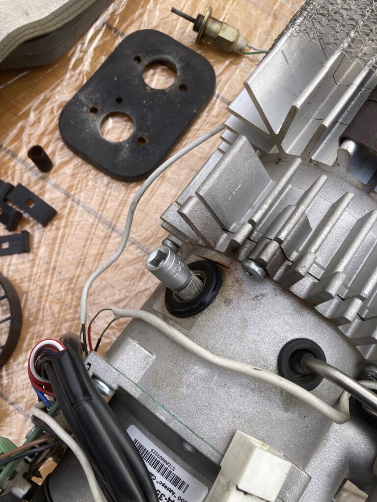 Neues Flammschutzsieb mit 5er Nuss