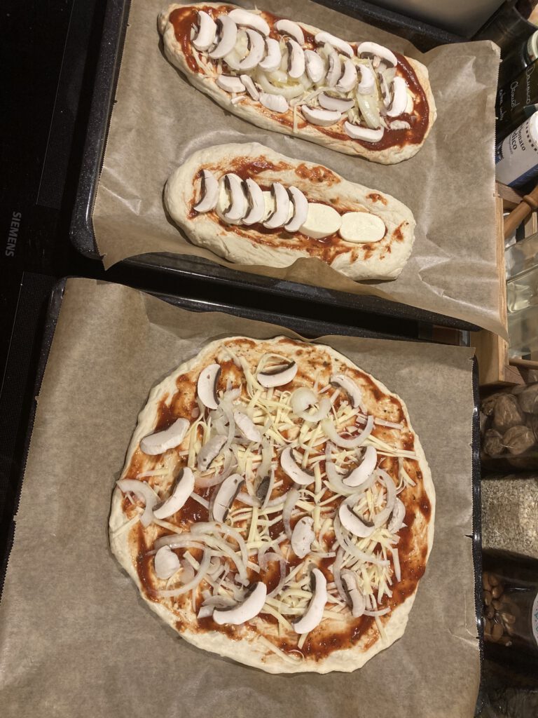 Eigene Pizza und Pinsa