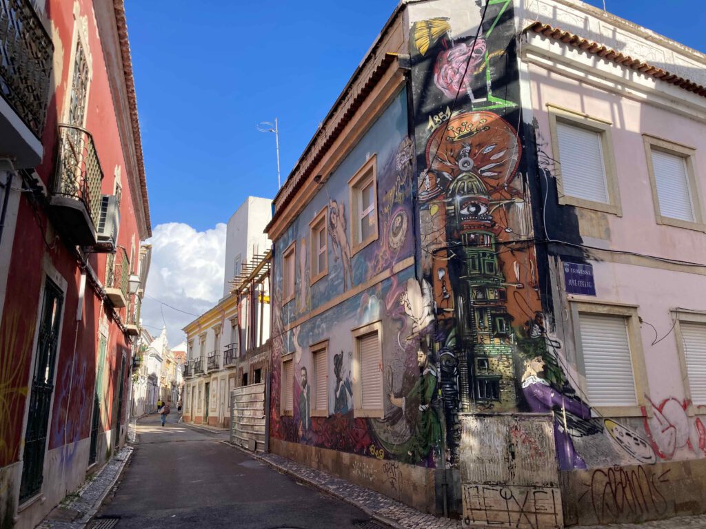 Straße in Faro